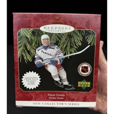 New Wayne Gretzky Hallmark Christmas Tree Ornament New York Rangers NHL Hockey 9