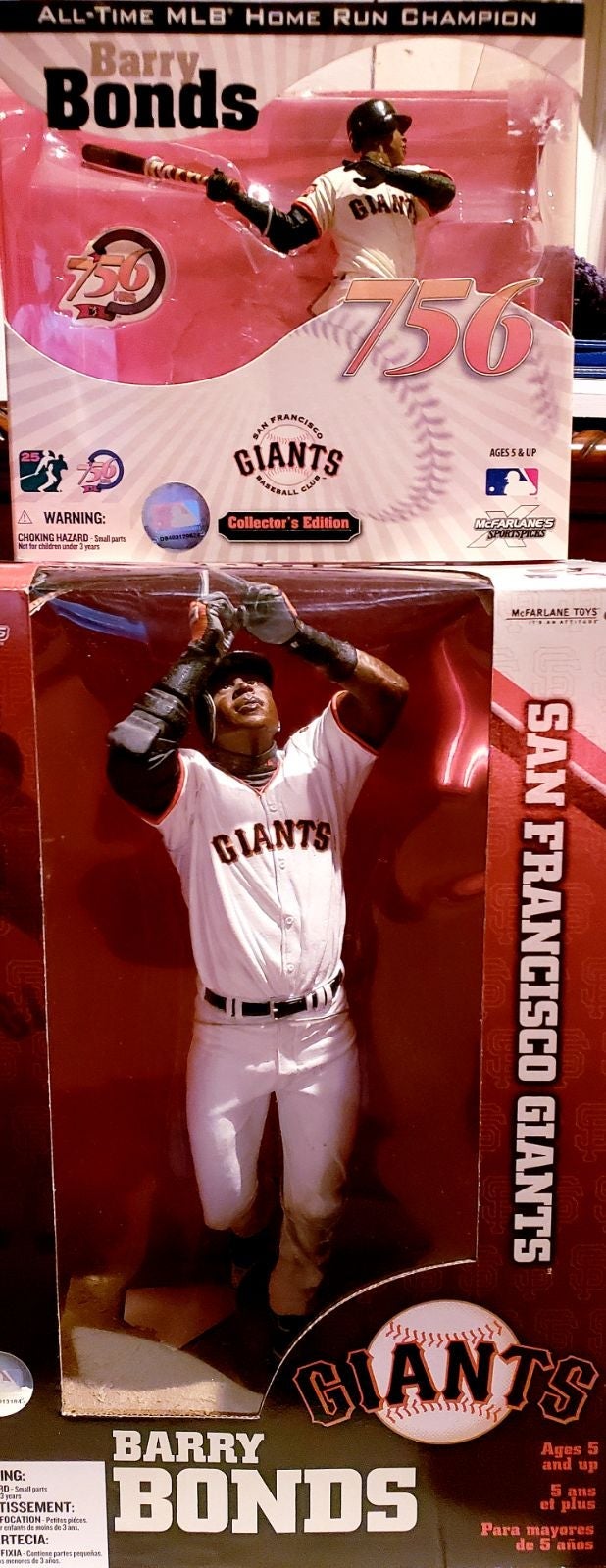 12 and 6 Barry Bonds Collectors Ed