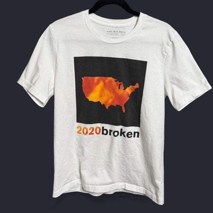 nine inch nails 2020 broken limited edition pandemic collection tee shirt