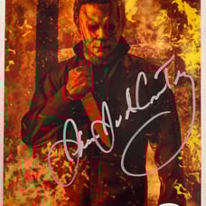Michael myers james Jude Courtney autographed signed photo proof jsa coa AF66957