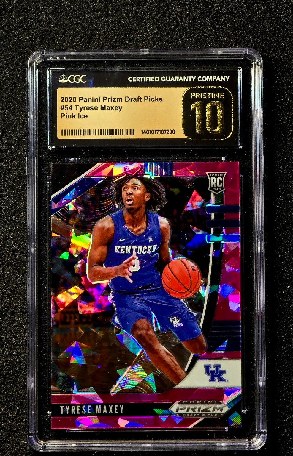 Rookie2020 Prizm DP Pink Ice #54 Tyrese Maxey RC Rookie CGC 10 PRISTINE