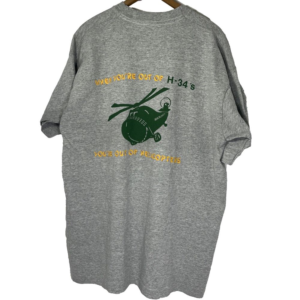 USMC Vietnam Helicopter Pilots Reunion 1992 Single Stitch T-Shirt Mens Size XL