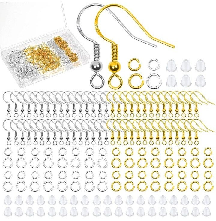 800PCS Hypoallergenic Earring Hooks for Jewelry Making