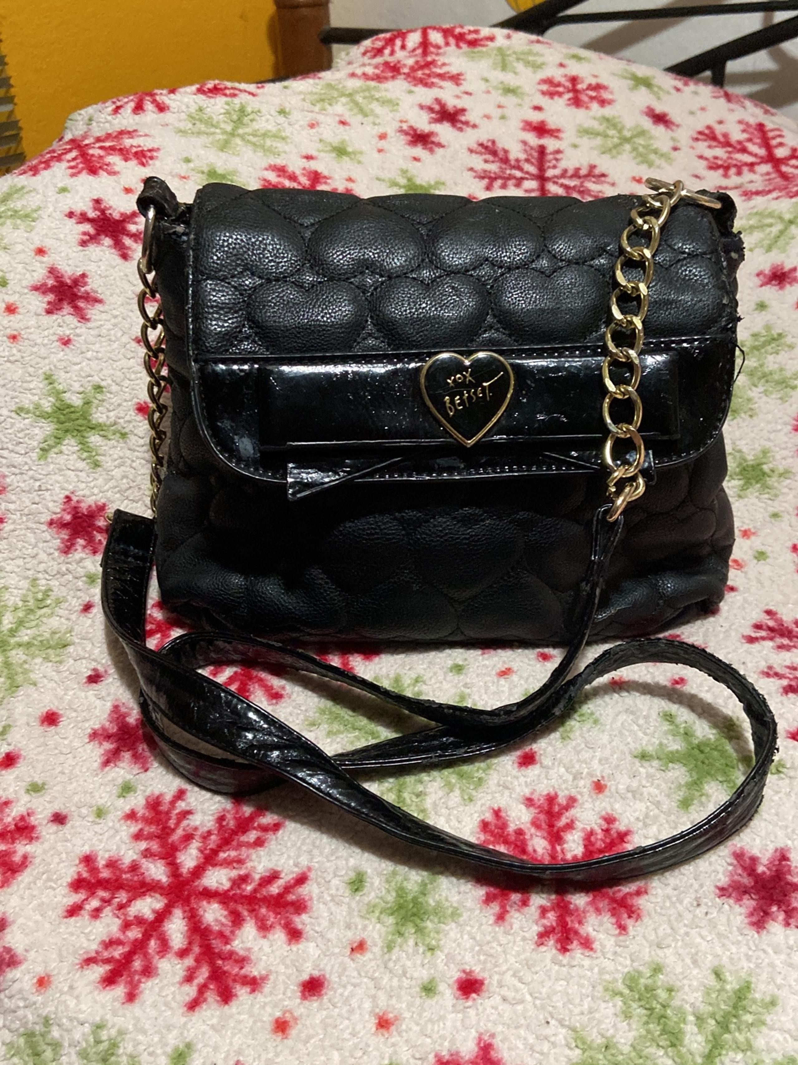 Betsey Johnson Heart Locket Shoulder Crossbody Heart Purse Bag