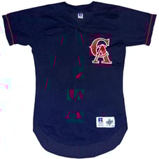 Vintage Russell Athletic California Angels 1995-1996 Damion Easley BP Jersey