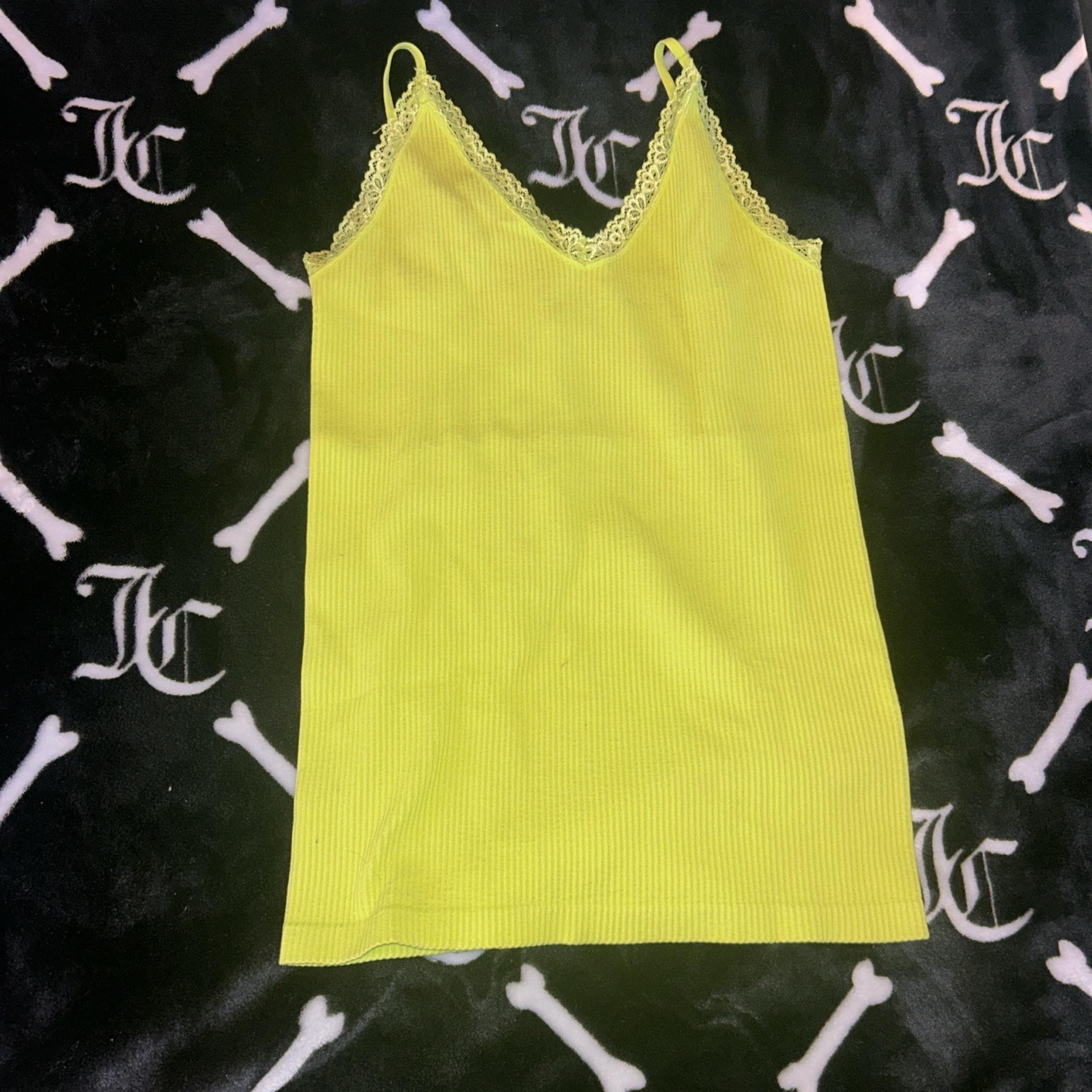 Tank NEW WITHOUT TAG NWT green lace camisole one size plus size large-xxl strech