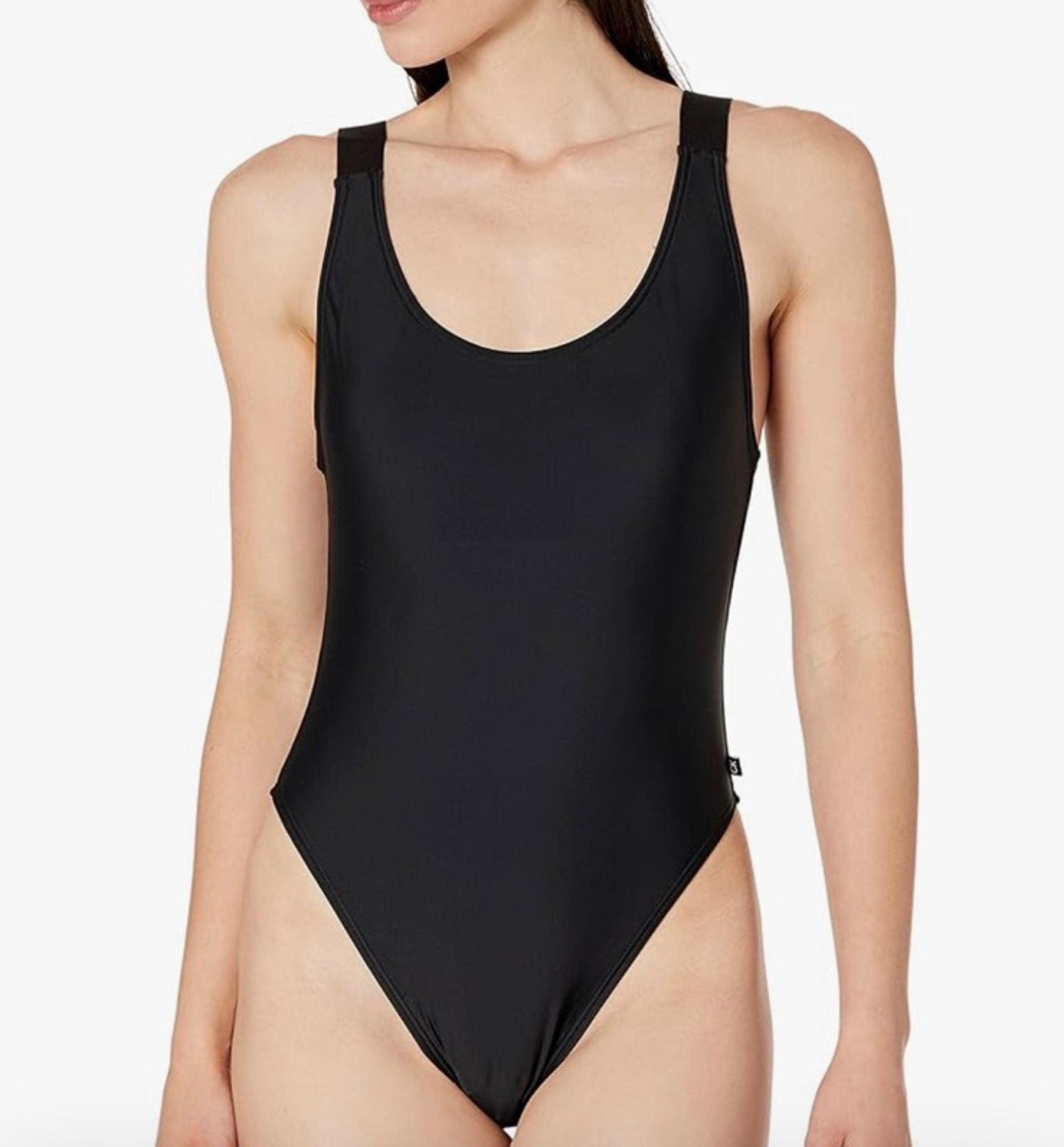 Calvin Klein Women's Classic Over The Shoulder One Piece Swimsuit M NWT