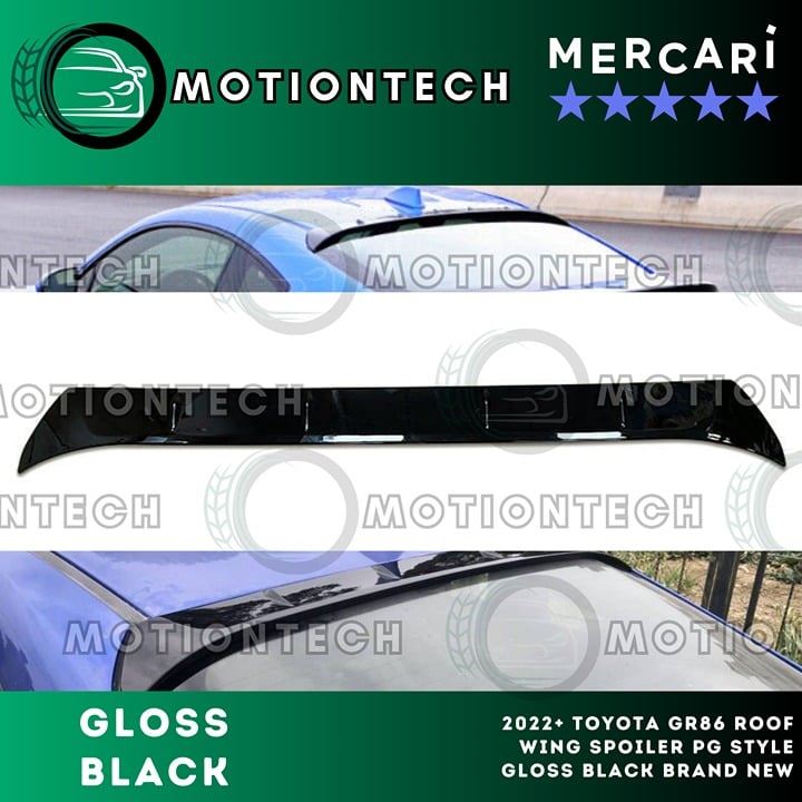 2022+ Toyota GR86 Roof Wing Spoiler PG Style Gloss Black Brand New