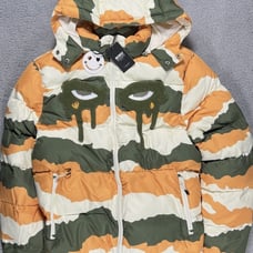 ROKU STUDIO CAMOUFLAGE TEAR DRIP BUBBLE JACKET (OLIVE) CAMO 2021 NEW SIZE 3XL