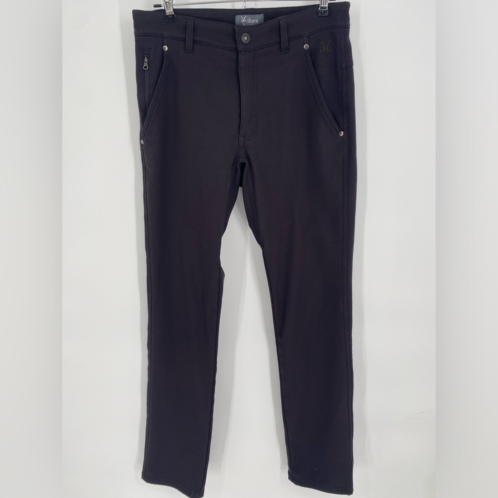Ibex Men’s Straight Leg Pants Wool Gorpcore Hiking Outdoor Active Dark Brown 30