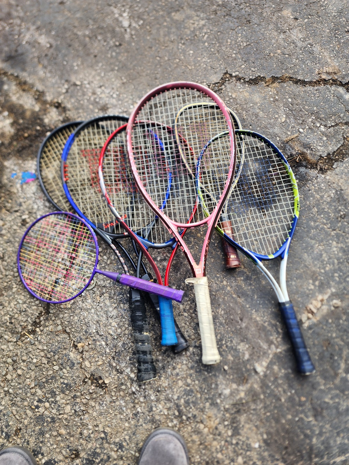 Lot of Wilson rackets