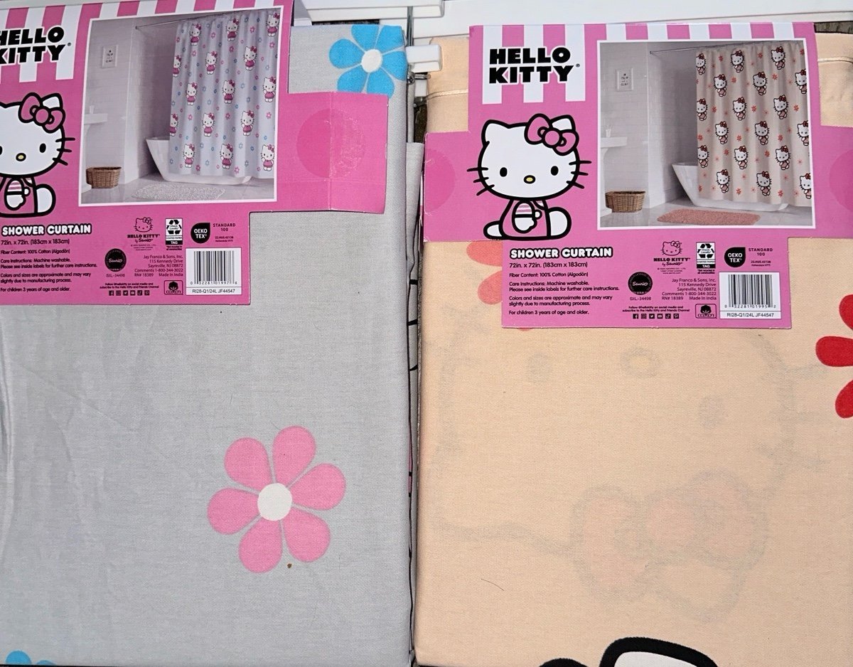 Hello Kitty shower curtain
