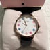 Kate spade women watch - NEW Color White - Leather - Black Never been used