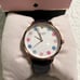 Kate spade women watch - NEW Color White - Leather - Black Never been used
