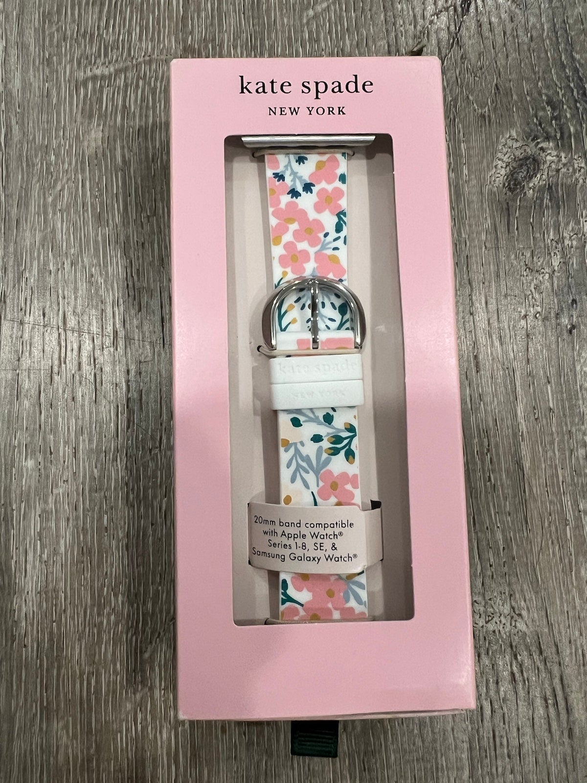 Kate Spade New York Apple Watch White Floral Silicone Band - 38/40/41mm