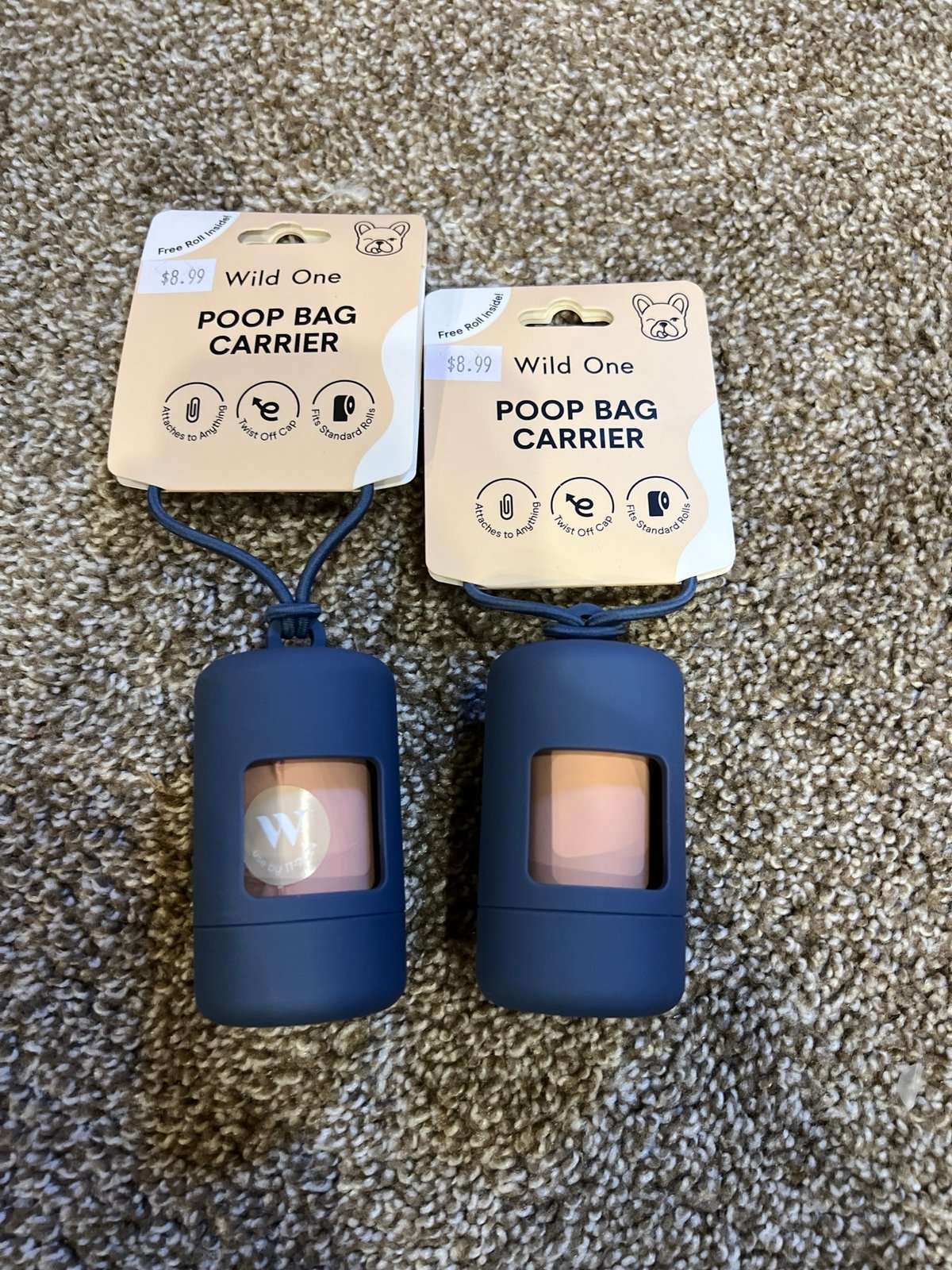 Wild one dog poop bag carriers lot of 2 / New :)