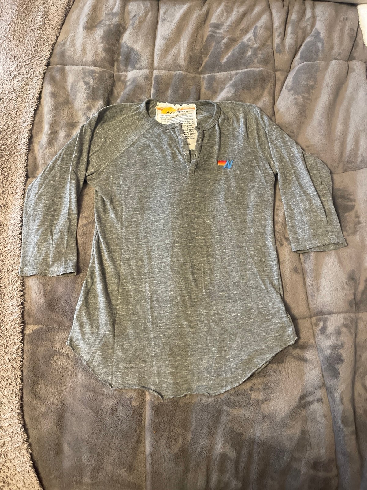 Vintage *RARE* Aviator Nation Surfers 3/4 sleeve size small