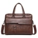 Laptop Briefcase WEIXIER 8619- Genuine Leather, Waterproof Men's Briefcase Large