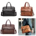 Laptop Briefcase WEIXIER 8619- Genuine Leather, Waterproof Men's Briefcase Large