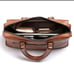 Laptop Briefcase WEIXIER 8619- Genuine Leather, Waterproof Men's Briefcase Large