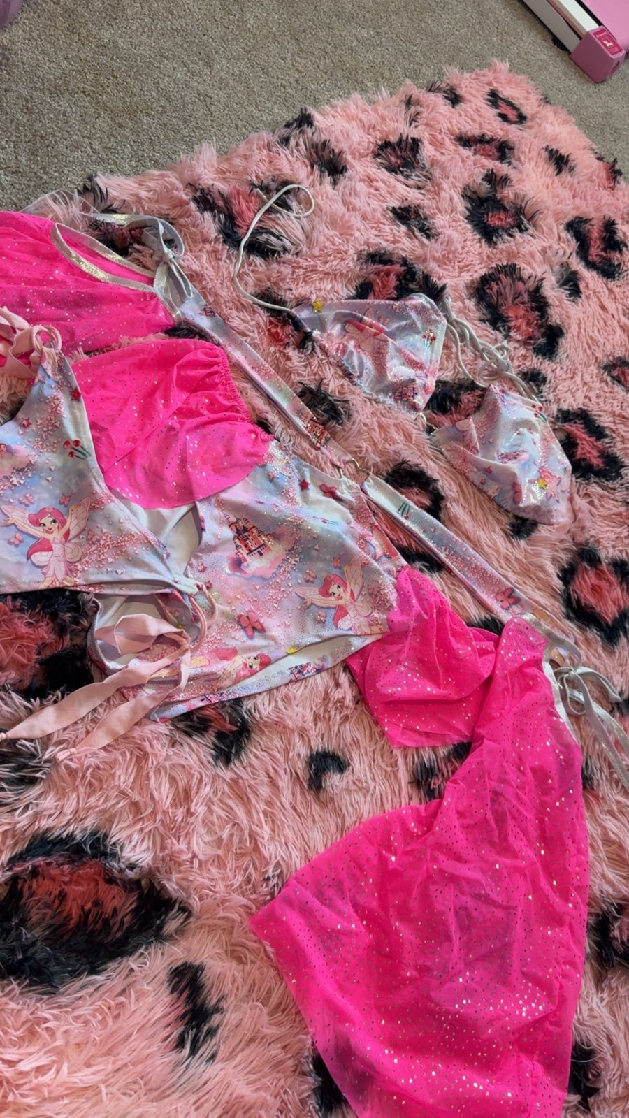 Glitter Romance Pink Sparkle Fairy Princess Rave Music Festival Complete Outfit