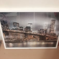 1000 piece puzzle finished - Brooklyn br
