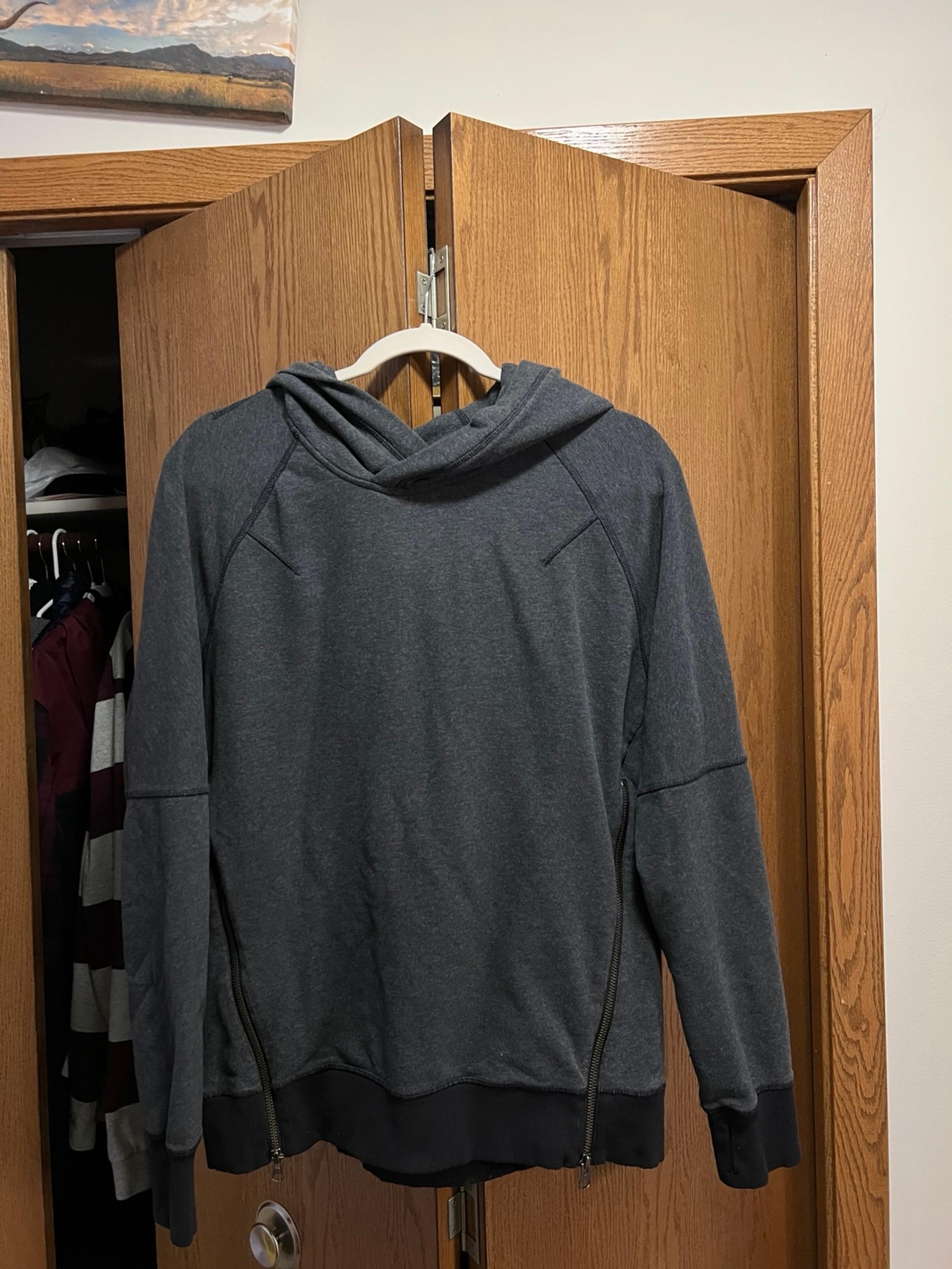 Lululemon Hoodie Womens Size 6 Gray Heather Zip Om & Roam Pullover