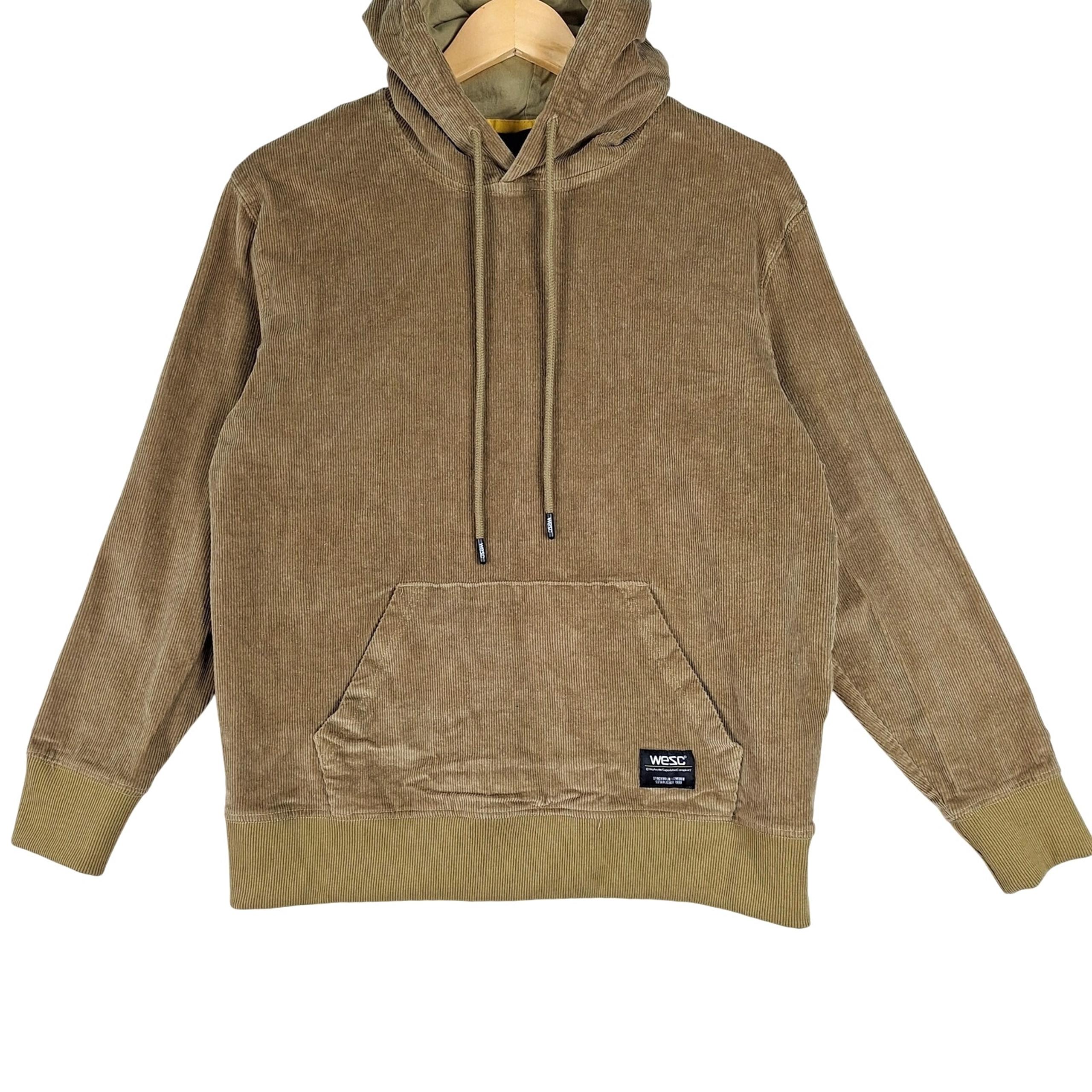 Mens Hoodie Small Mike Corduroy Pullover Sweatshirt Skater Grunge Casual Outdoor