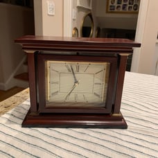 Vintage Bombay Company Doubled sided Wood Frame clock