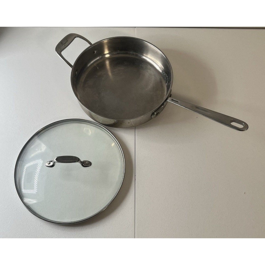 Emeril Stainless Steel Copper Core 3 Qt Sauté Pan With Glass Lid