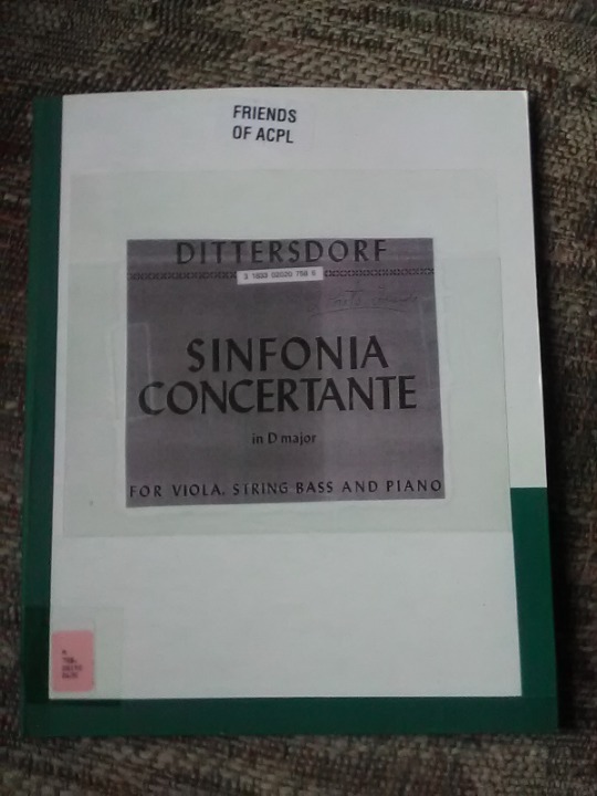 SINFONIA CONCERTANTE IN D MAJOR FOR ...