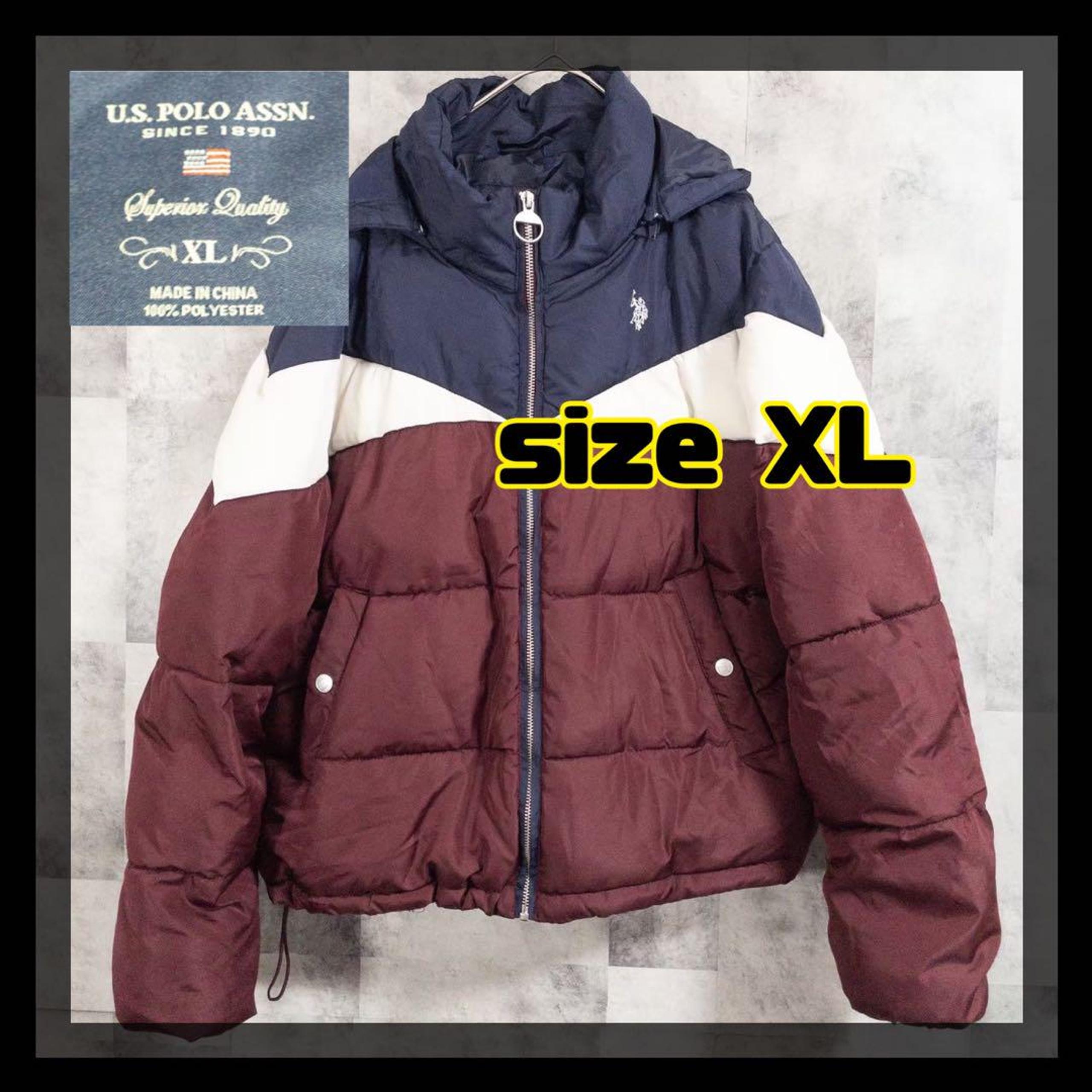 【Excellent Condition】U.S. POLO ASSN Down Jacket, Removable Hood, XL