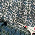 Daughters of India Geet Dress Womens Sz M Saphire Blue Cottage Core Prairie Boho