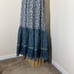 Daughters of India Geet Dress Womens Sz M Saphire Blue Cottage Core Prairie Boho