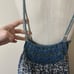 Daughters of India Geet Dress Womens Sz M Saphire Blue Cottage Core Prairie Boho