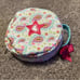 American Girl Bitty Baby Bundle Paisley Case Outfit Bib Pink Purple Wristlet