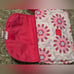 American Girl Bitty Baby Bundle Paisley Case Outfit Bib Pink Purple Wristlet
