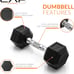 Coated Hex Dumbbell Weight 10 Lbs