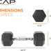 Coated Hex Dumbbell Weight 10 Lbs