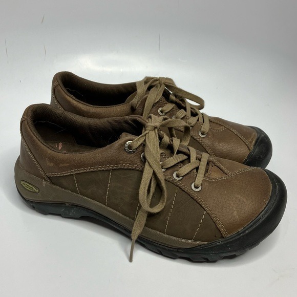 Keen women’s Presidio sneakers brown leather size 7.5
