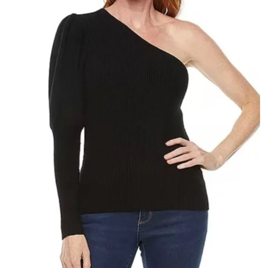 NWT Worthington One-Sleeve Sweater Top Size XL