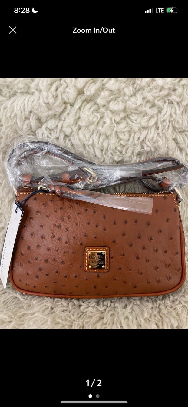 Dooney and Bourke ostrich lexi Crossbody