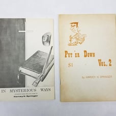 Harvey H Springer Lot 2 Booklets Vintage Theology Christian Life Story Baptist