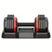 Adjustable Dumbbell Set with Metal Handles for Exercise and Fitness