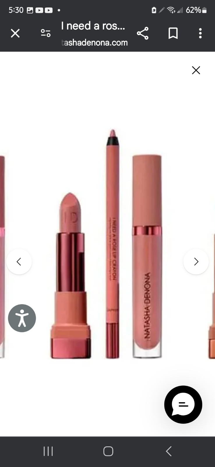 Natasha Denona i need a rose lip bundle 3pc