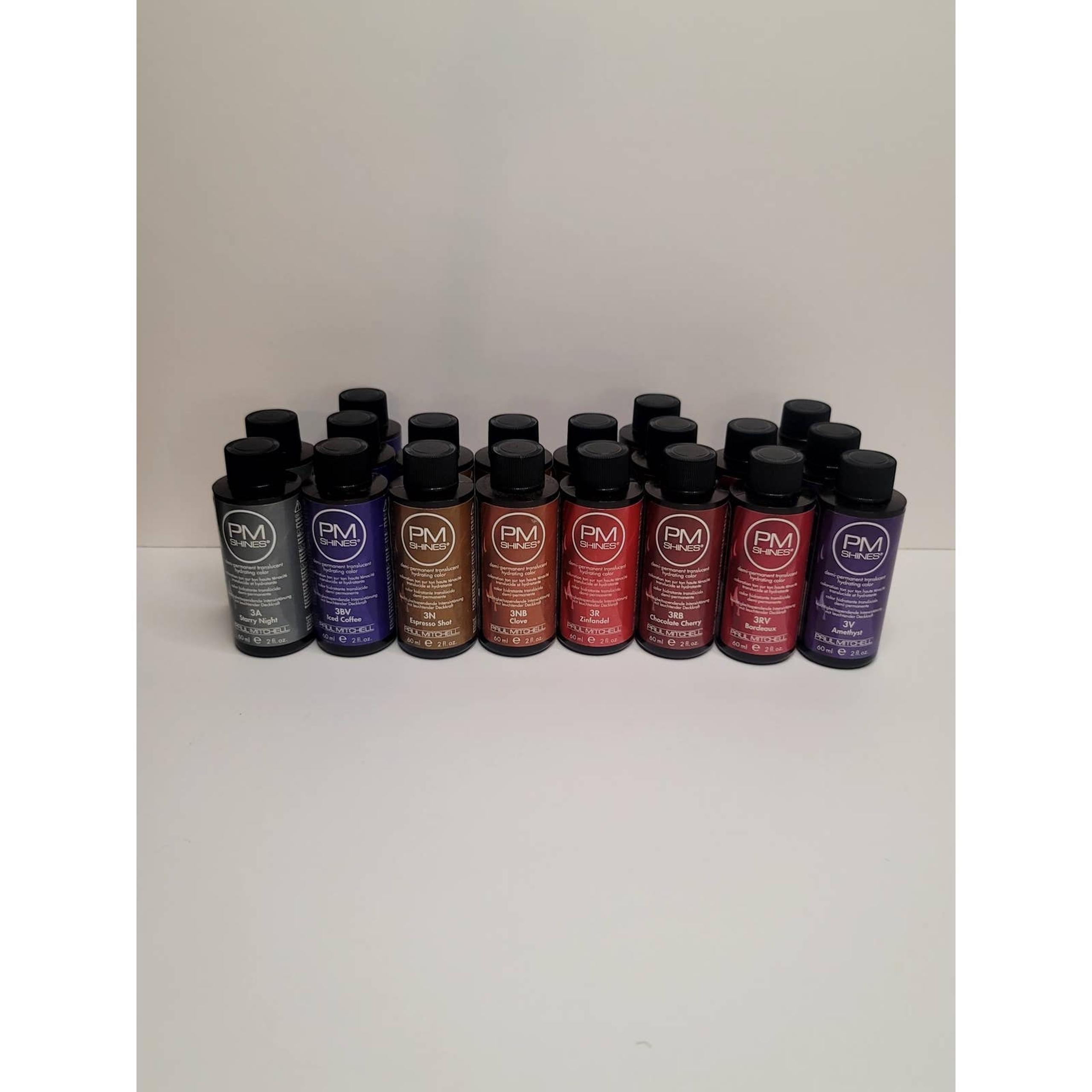 Lot of 3 Paul Mitchell PM Shines Demi Permanent Hair color- 9V - Titanium