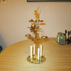 Carousel and 4 Candles – Scandinavian Spinning Festive Chimes for Christmas