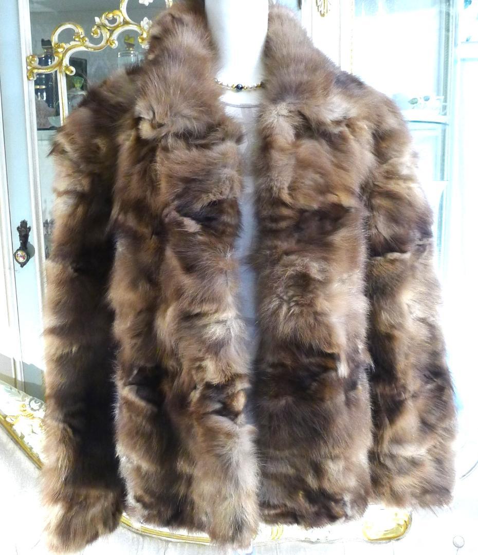Final Price❣◇【Russian Sable】Brown Sable FUR Design Half Coat◇