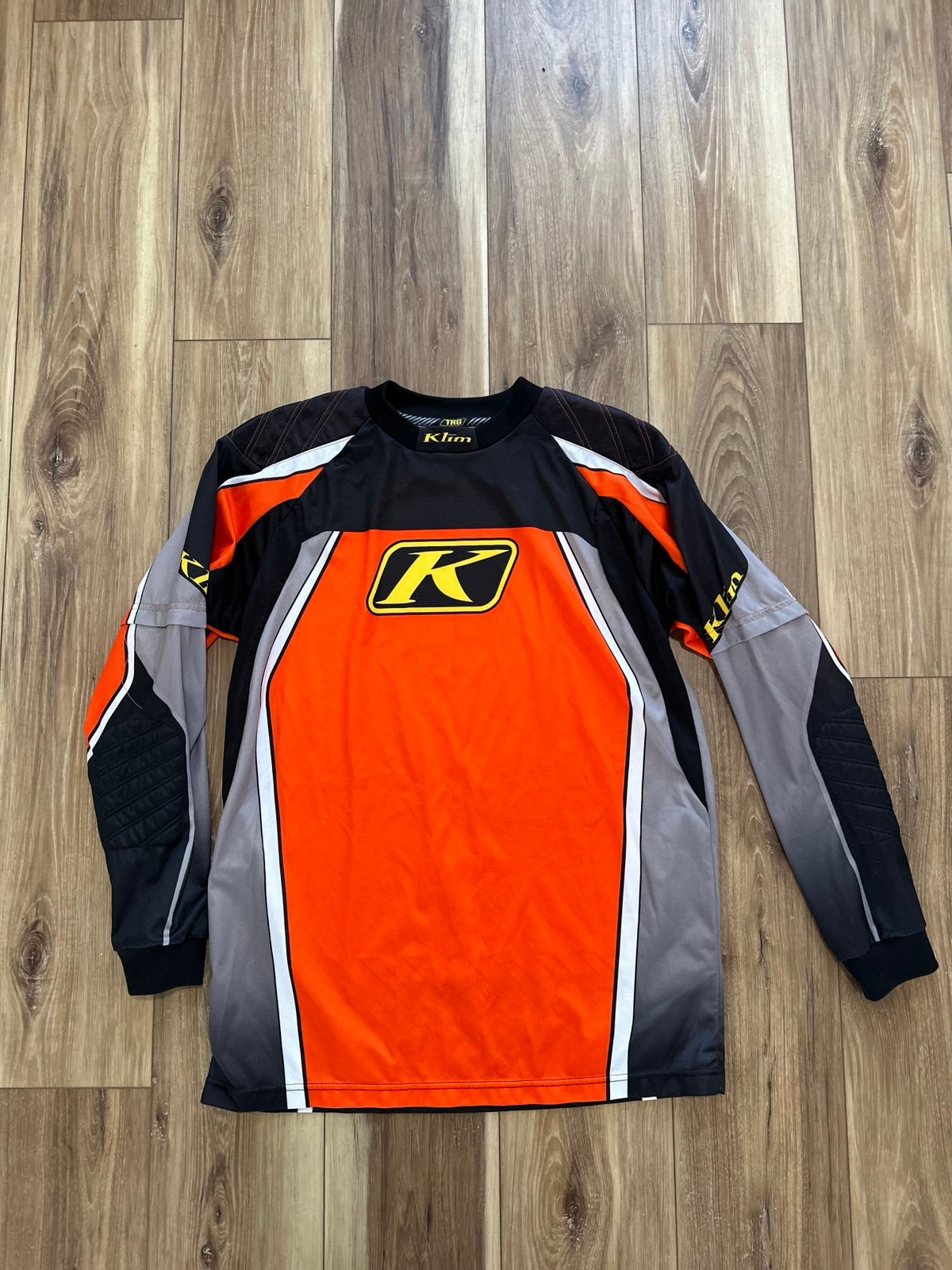 Klim mens Orange and Black Long Sleeve motocross Jersey size medium