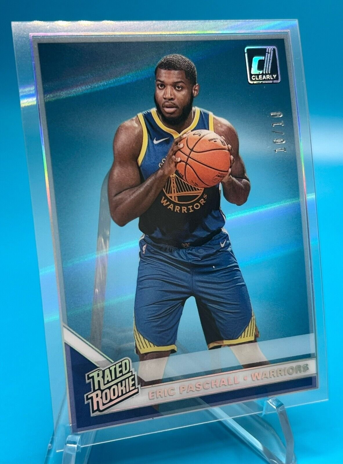 2019-20 Clearly Donruss Basketball Holo Gold Rookie #88 Eric Paschall SSP /10